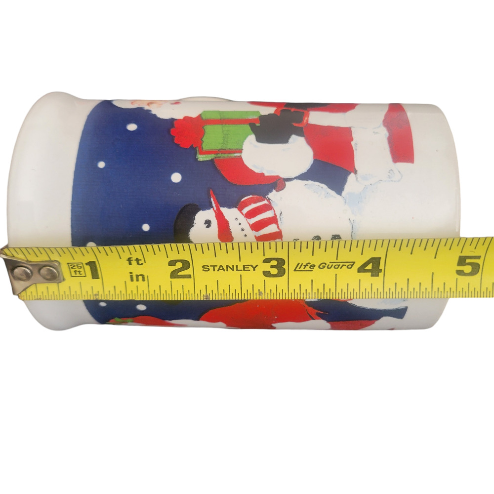 Vintage New Christmas Holiday Mug Cup Greenbrier International Santa Snowman - Picture 8 of 8